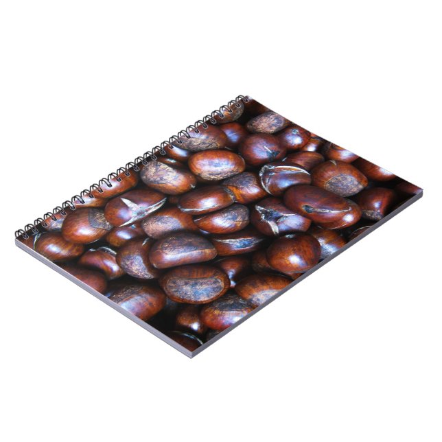 Caderno Espiral Castanhas (Left Side)