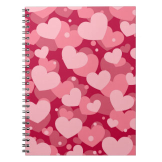 CADERNO ESPIRAL CASTANHOS DE CORAÇÃO DE ÁGUA VERMELHA AMEM CORAÇÕE
