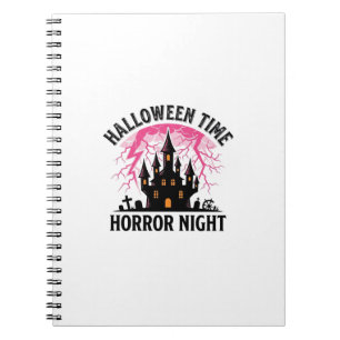 Caderno Espiral Castelo Assombrado Noite de Terror do Halloween Vi