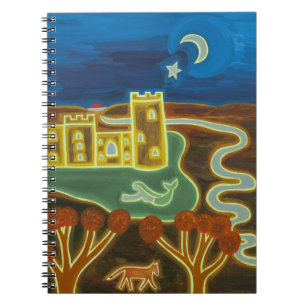 Caderno Espiral Castelo de Bodiam pelo luar 2010