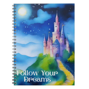 Caderno Espiral Castelo em um Morro, Siga seus sonhos