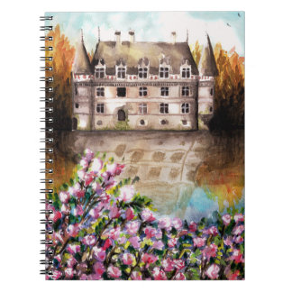 Caderno Espiral Castle watercolor notebook