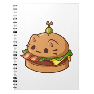 Caderno Espiral Cat Burger 2