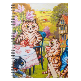 Caderno Espiral Cat Garden Party