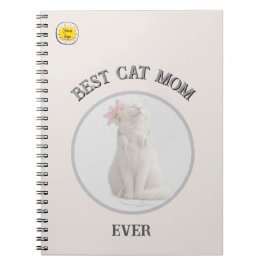 Caderno Espiral Cat Mom Photo 