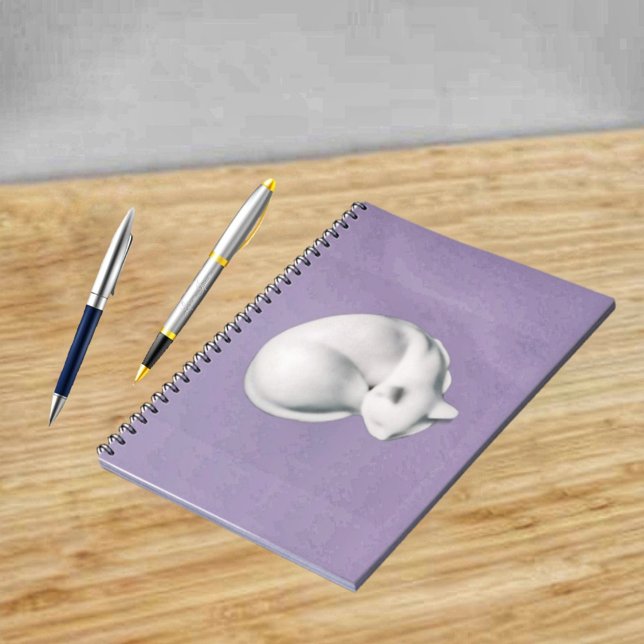 Caderno Espiral Cat Na Reposição 3 (An unusual, yet lovely, design for a spiral notebook!)