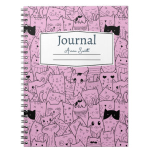 Caderno Espiral Cat Themed Anual