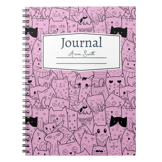 Caderno Espiral Cat Themed Anual (Frente)