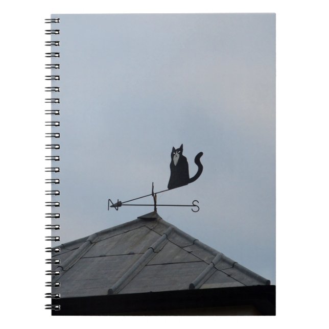 Caderno Espiral Cata-Vento Gato Preto (Frente)