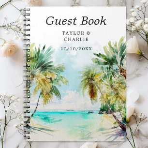 Caderno Espiral Catálogo Convidado de Casamento de Destino de Prai