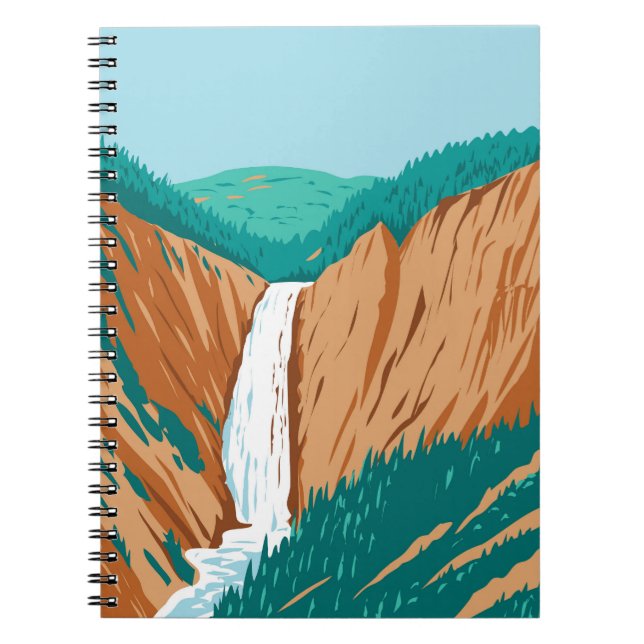 Caderno Espiral Cataratas de Yellowstone (Frente)