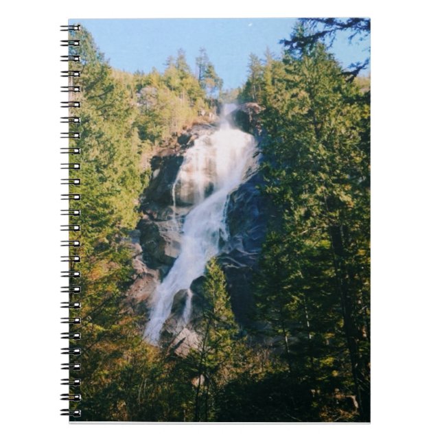 Caderno Espiral Cataratas Shannon, Squamish, Canadá  (Frente)