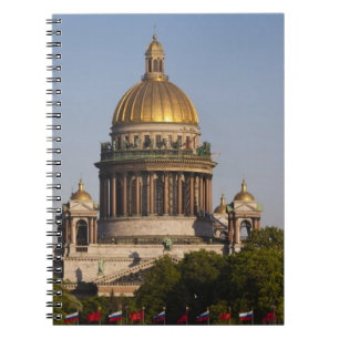 Caderno Espiral Catedral de São Isaac, a partir do rio Neva
