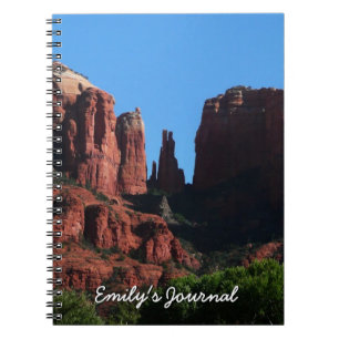 Caderno Espiral Catedral Rock em Sedona Monumento de Arizona