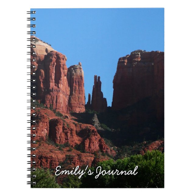 Caderno Espiral Catedral Rock em Sedona Monumento de Arizona (Frente)