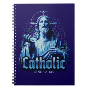 Caderno Espiral Católico Romano desde Cristo de Jesus AD33