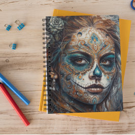 Caderno Espiral Catrina Azul