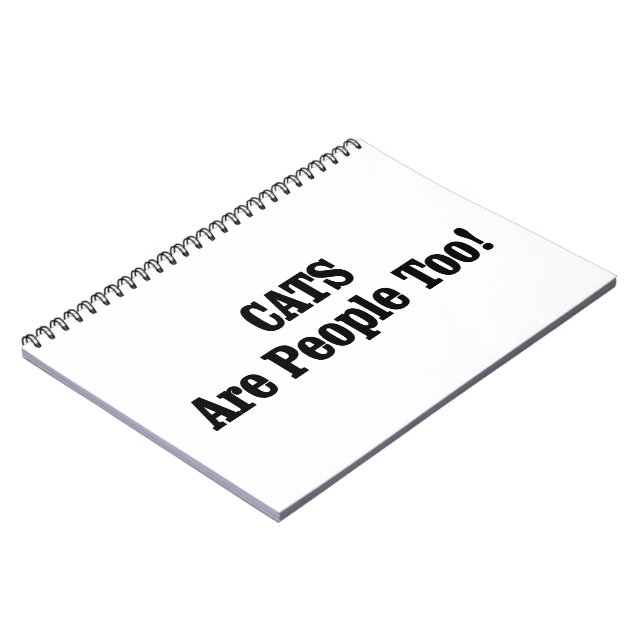 Caderno Espiral CATS Are People Too! (Left Side)