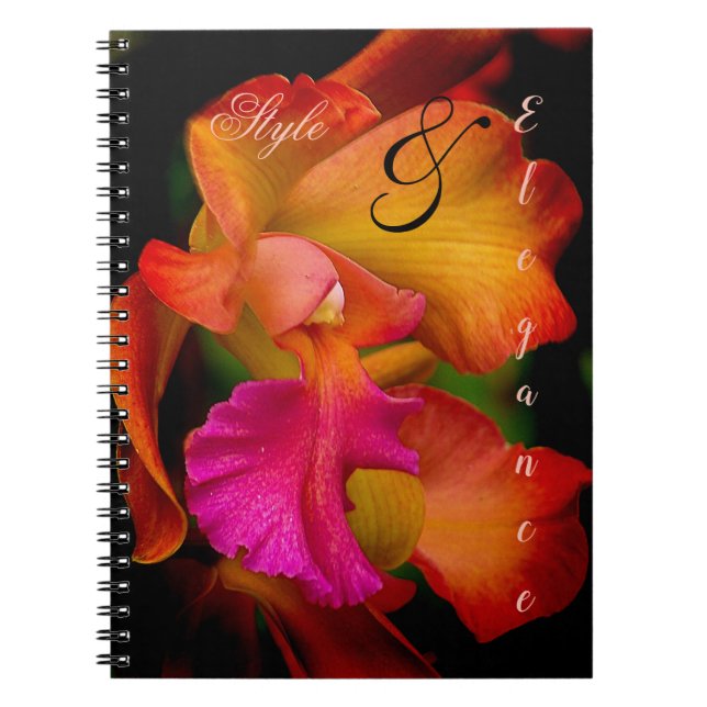 Caderno Espiral Cattleya Orchid Portrait (Frente)