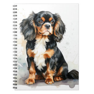 CADERNO ESPIRAL CAVALEIRO DE COR TRI CHARLES SPANIEL DOG