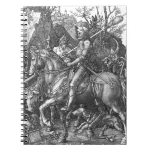 Caderno Espiral Cavaleiro, morte e o diabo, 1513 (gravura)