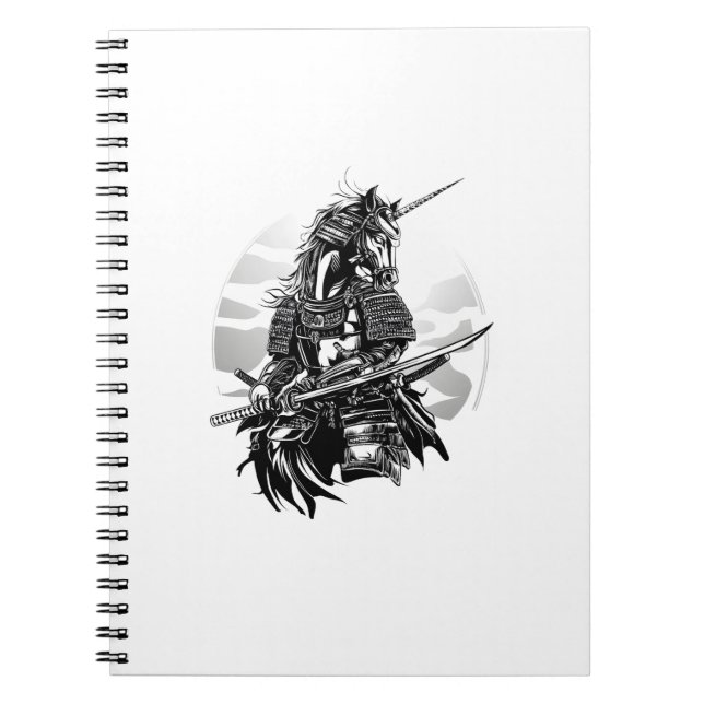 Caderno Espiral Cavaleiro Samurai Unicórnio (1) (Frente)