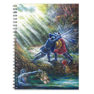 Caderno Espiral Cavaleiros de Luta ROSA, Dinheiro e Diabo ESQUECID