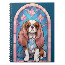 Cavalier King Charles Pastel Cor de Rosa Vidro Est