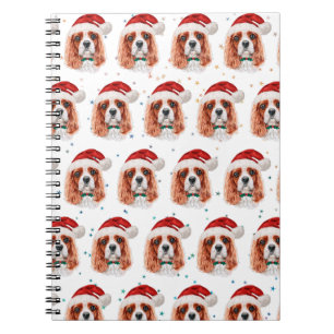 Caderno Espiral Cavalier King Charles Spaniel Dog Breed Christmas