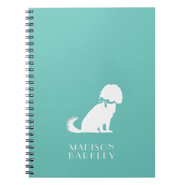 Caderno Espiral Cavalier King Charles Spaniel Dog Puppy (Frente)