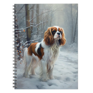 Caderno Espiral Cavalier Rei Deixe Nevar Natal Escovado