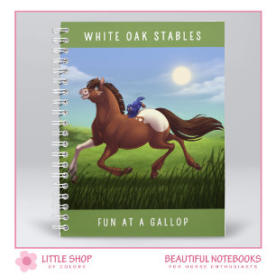 Caderno Espiral Cavalo Appaloosa Galopante Personalizável