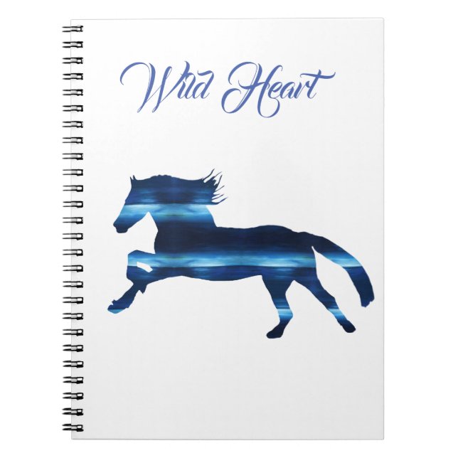 Caderno Espiral Cavalo Azul (Frente)
