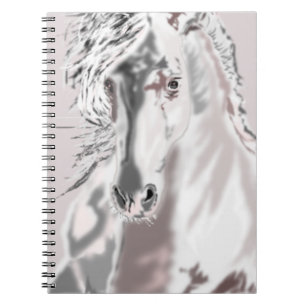 Caderno Espiral Cavalo Branco