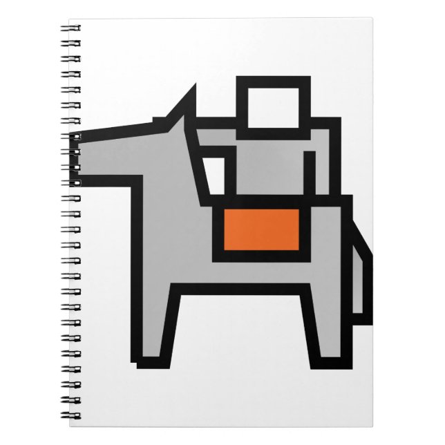 Caderno Espiral Cavalo Cavaleiro 1 (Frente)