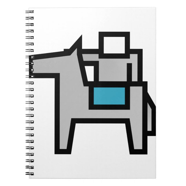 Caderno Espiral Cavalo Cavaleiro 2 (Frente)