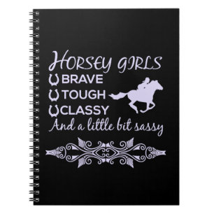 Caderno Espiral Cavalo Clássico Bravo e Duro  