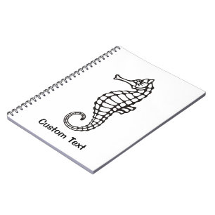 Caderno Espiral Cavalo-da-costa preto
