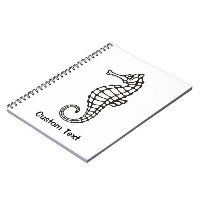 Caderno Espiral Cavalo-da-costa preto (Left Side)