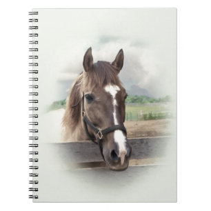 Caderno Espiral Cavalo de Brown com freio