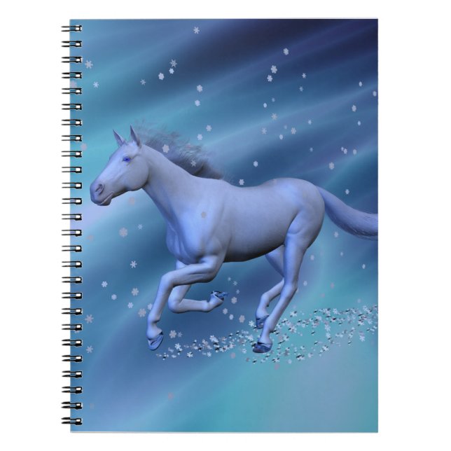 Caderno Espiral Cavalo de inverno (Frente)