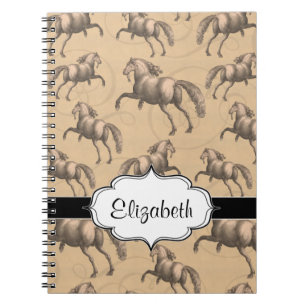 Caderno Espiral Cavalo espanhol de galope elegante