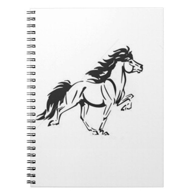 Caderno Espiral Cavalo islandês (Frente)
