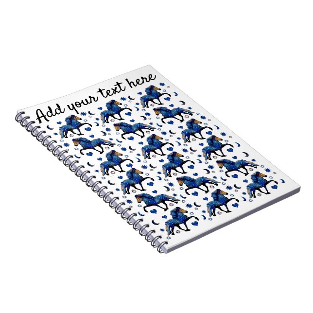 Caderno Espiral Cavalo Islandês Stary Night (Lado Direito)