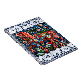 Caderno Espiral Cavalo Maravilhosamente Bordado