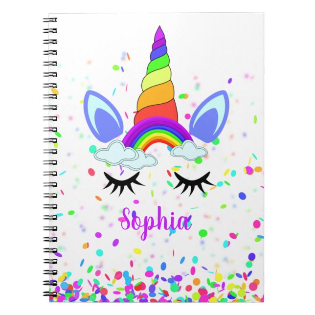 Caderno Espiral Cavalo-marinho Mágico Personalizado Infantil (Frente)