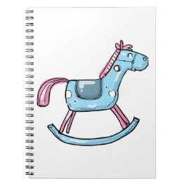 Caderno Espiral Cavalo mecedor fofo