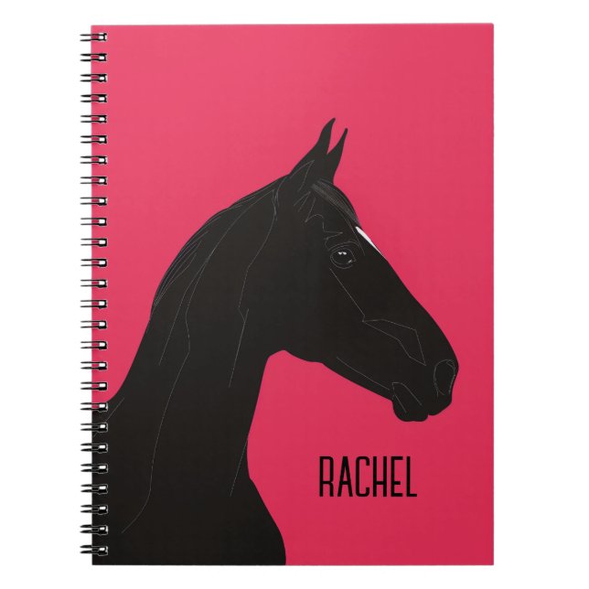 Caderno Espiral Cavalo Negro (Frente)