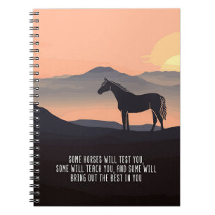 Caderno Espiral Cavalo Passa Alguns Cavalos Vão Testar-Lo