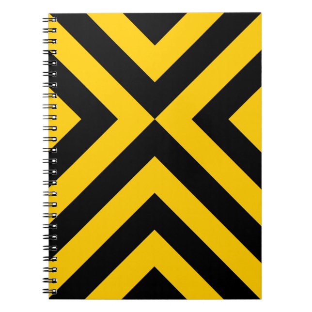 Caderno Espiral Cavalos Amarelos e Pretos (Frente)